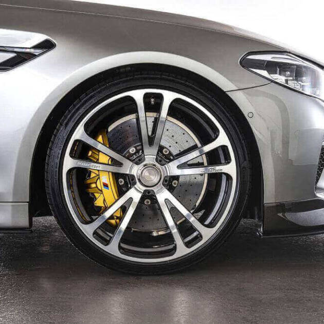AC Schnitzer 21" wheel & tyre set AC3 Evo forged silver-anthracite Michelin for BMW M5 F90 sedan