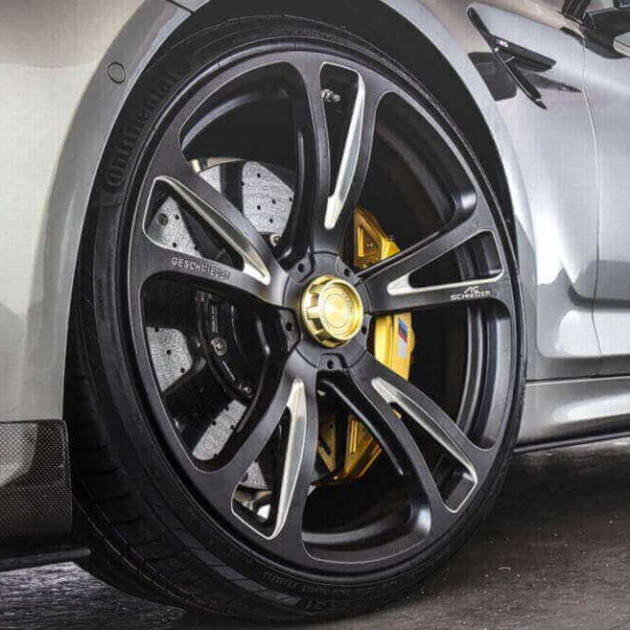 AC Schnitzer 21" wheel & tyre set AC3 Evo forged anthracite-silver Michelin for BMW M5 F90 sedan