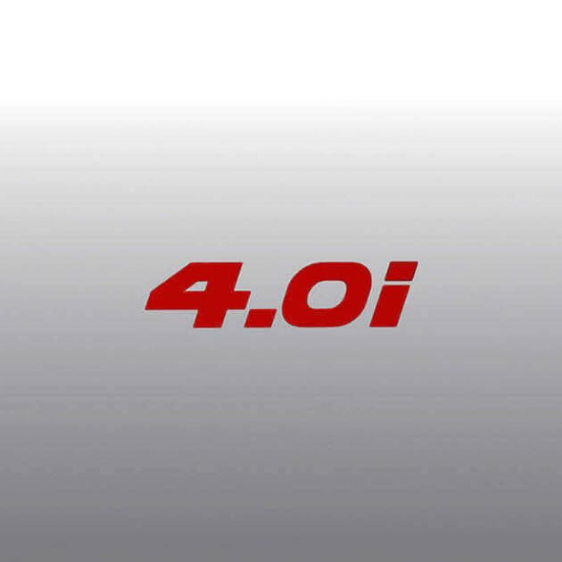 AC Schnitzer type designation emblem film 4.0i red