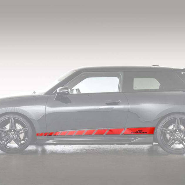 AC Schnitzer decal set side red for MINI F65