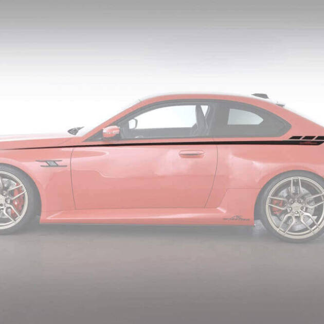 AC Schnitzer design stripes set black for BMW M2 G87