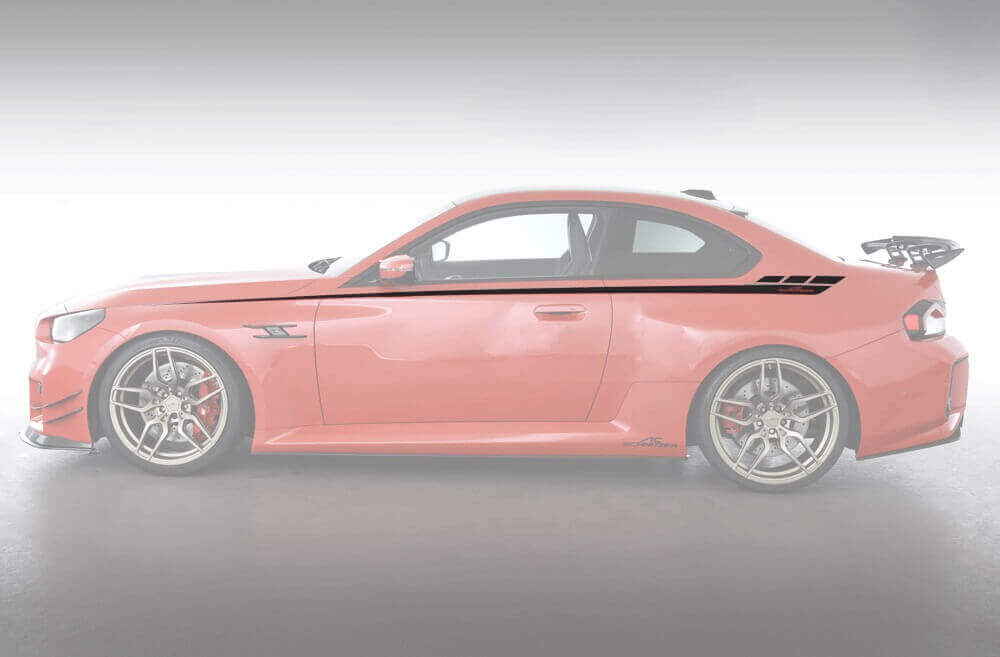 AC Schnitzer design stripes set black for BMW M2 G87