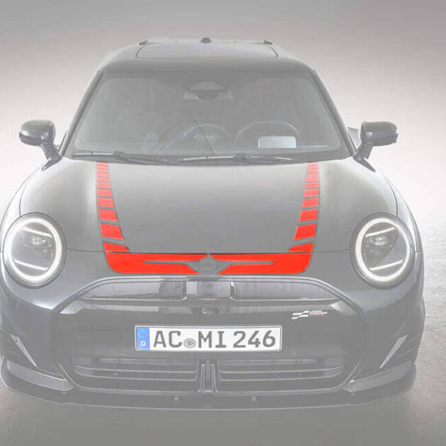 AC Schnitzer decal set hood red for MINI J01