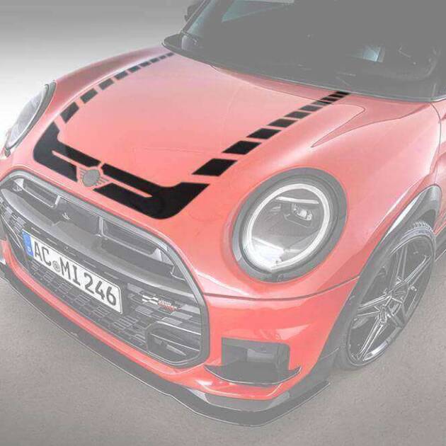 AC Schnitzer decal set hood black for MINI J01