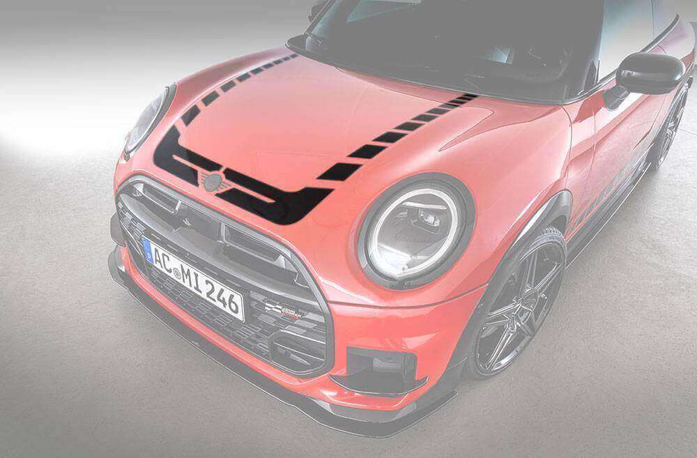 AC Schnitzer decal set hood black for MINI J01