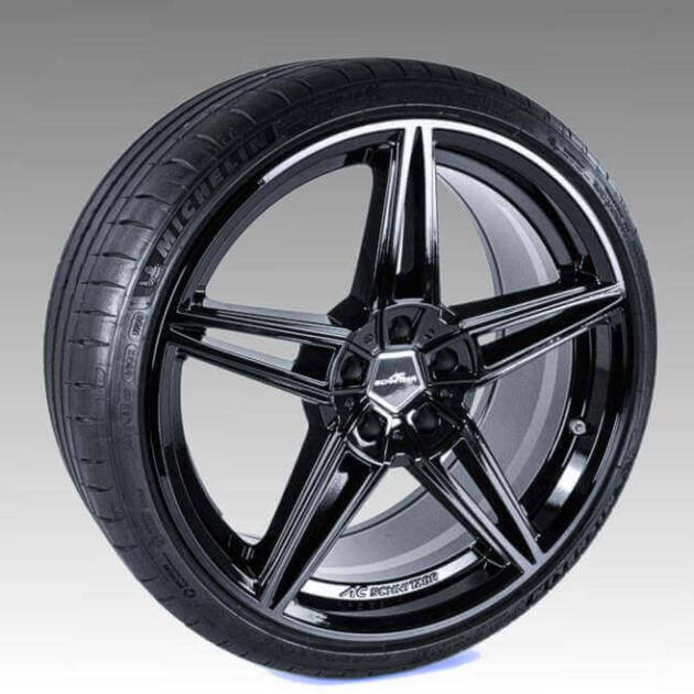 AC Schnitzer 19" wheel & tyre set AC1 black Continental for BMW 2 series G42 Coupé