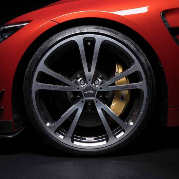 AC Schnitzer 20" wheel & tyre set AC3 forged silver-anthracite Michelin for BMW M4 F82/F83