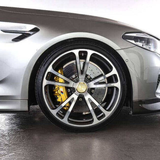 AC Schnitzer 21" wheel & tyre set AC3 Evo forged silver-anthracite Michelin for BMW M5 F90 sedan