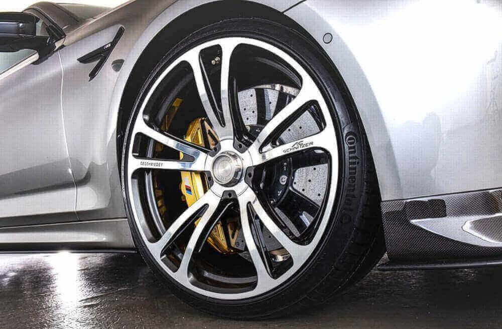 AC Schnitzer 21" wheel & tyre set AC3 Evo forged silver-anthracite Michelin for BMW M8