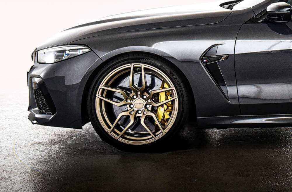 AC Schnitzer 21" wheel & tyre set AC4 forged Techgold Continental for BMW M8 F91/F92