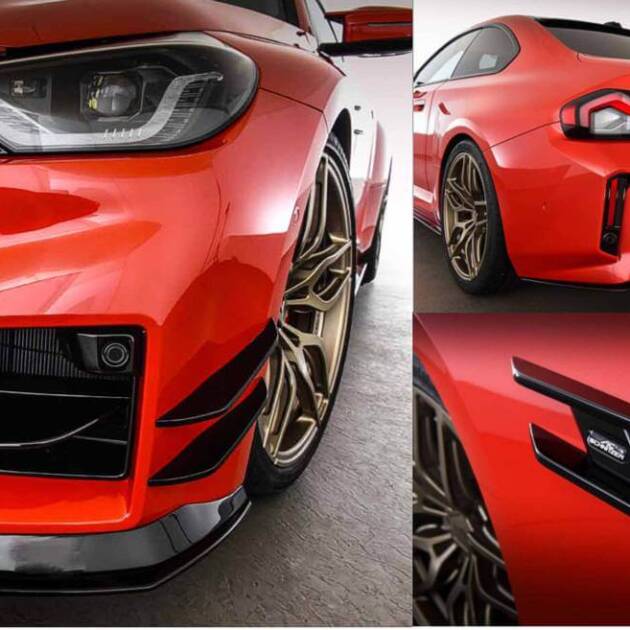 AC Schnitzer Lackierung mounting adapter and frontsplitter